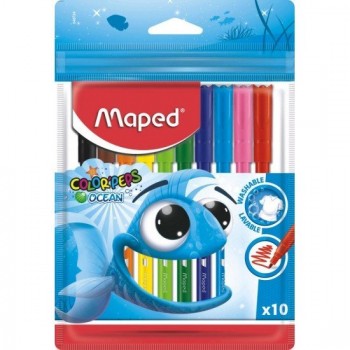 ФЛУМАСТЕРИ MAPED COLOR COLORS OCEAN PULS 10 цвята