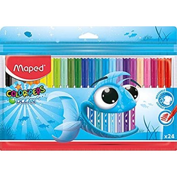 ФЛУМАСТЕРИ MAPED COLOR COLORS OCEAN PULS 24 цвята