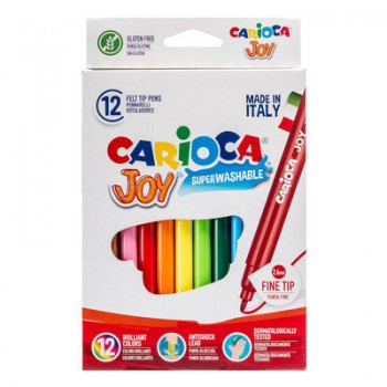 ФЛУМАСТЕРИ CARIOCA JOY 12 цвята
