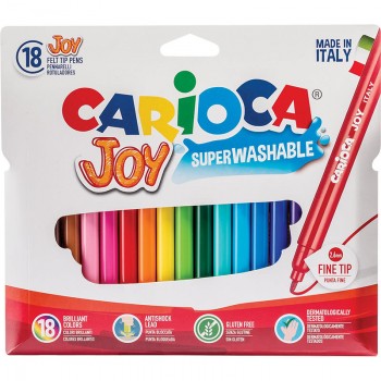 ФЛУМАСТЕРИ CARIOCA JOY 18 цвята