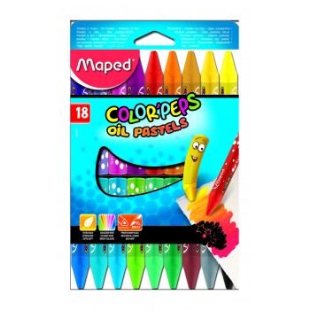 ПАСТЕЛИ МАСЛЕНИ Мапед COLOR PEPS 18 цвята