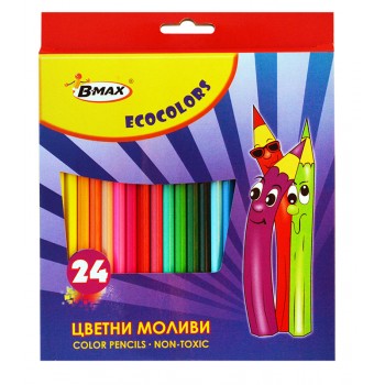 ЦВЕТНИ МОЛИВИ B-MAX ECOCOLOR 24 Цвята