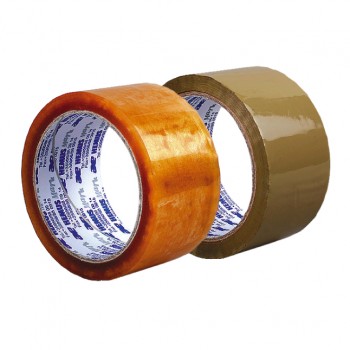 Лепяща опаковъчна лента тиксо Хемус кафява 50 mm x 66 m
