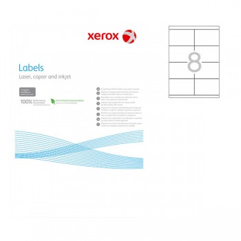 Етикети Xerox 105x71 mm A4, 100 л. 8 етикeти на лист
