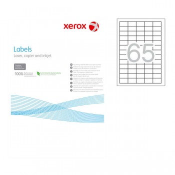 Етикети Xerox 38.1х21.2 mm A4 100 л. 65 етикети на лист -  заоблени